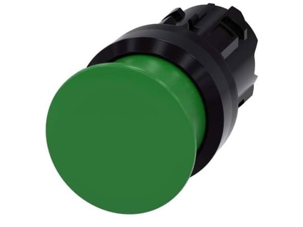 Siemens 3SU1000-1AD40-0AA0 Tryckknapp Frontring plast Knapp Svart, Grön 1 st