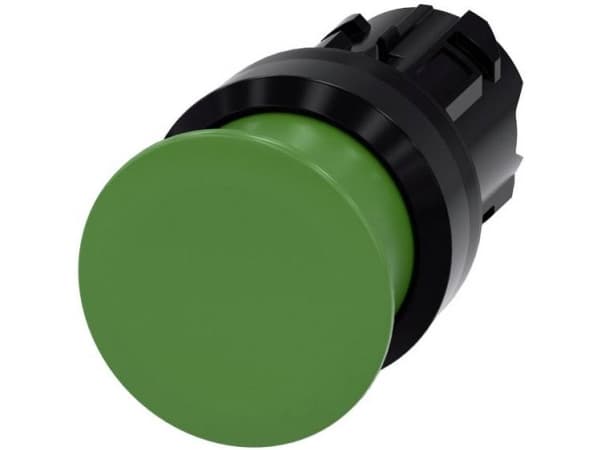 Siemens 3SU1000-1AD40-0AA0 Tryckknapp Frontring plast Knapp Svart, Grön 1 st