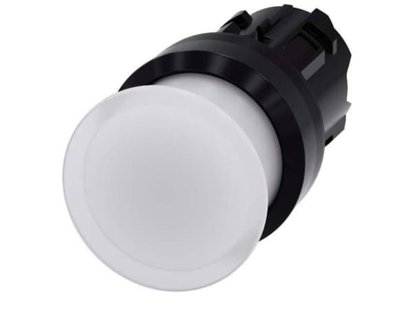 Siemens 3SU1001-1AD60-0AA0 Tryckknapp Frontring plast Knapp Svart, vit 1 st