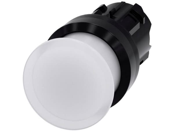Siemens 3SU1001-1AD60-0AA0 Tryckknapp Frontring plast Knapp Svart, vit 1 st
