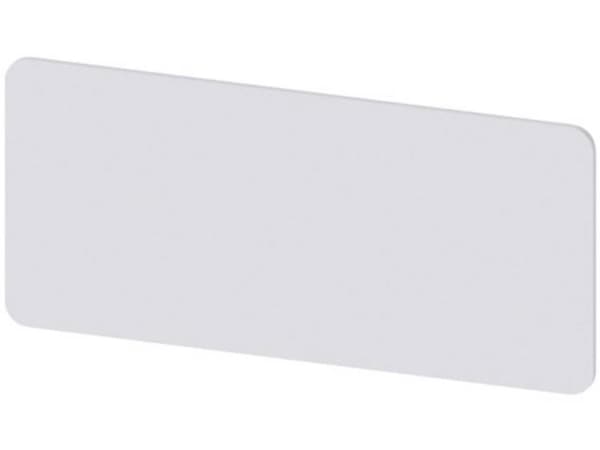 Siemens 3SU1900-0BU81-0AA0 Betegnelsesskilt (B x H) 55 mm x 25 mm Uden Sølv, Sort 10 stk