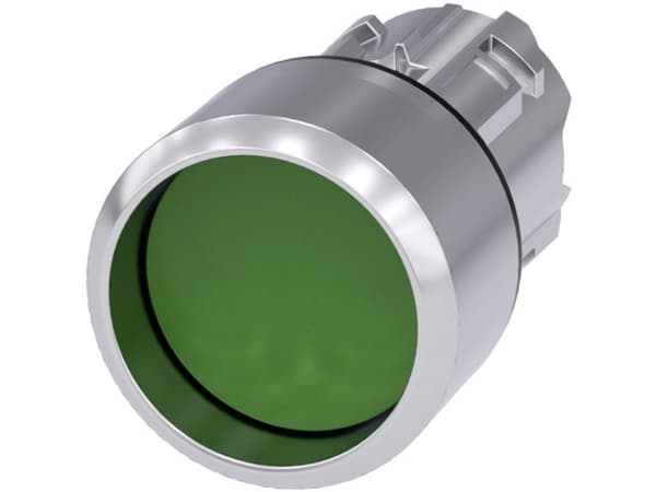 Siemens 3SU1050-0CB40-0AA0, Nappi, Vihreä, Harmaa, Metalli, 50 g, 98 mm, 78 mm