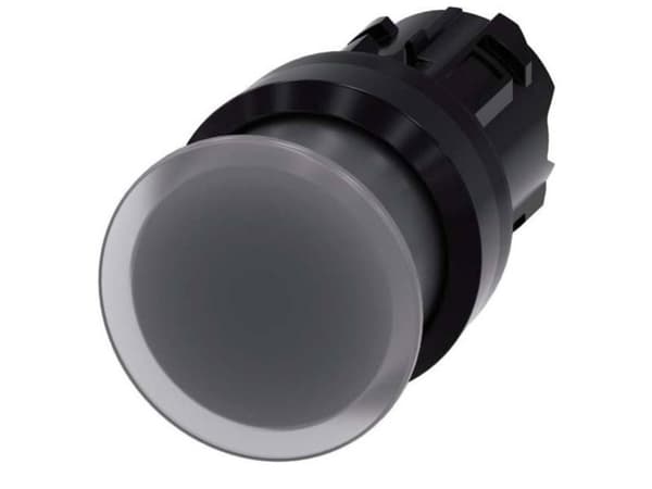 Siemens Tryktast Frontring plastic Knap Sort, Klar 1 stk
