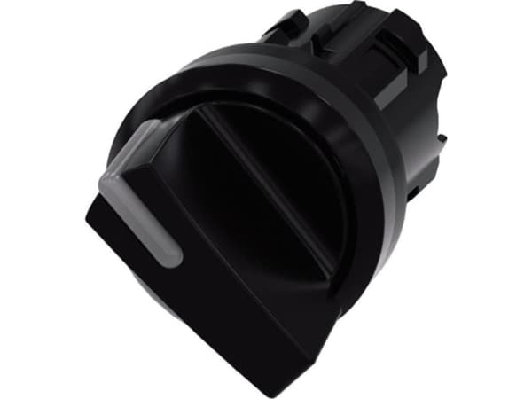 Siemens 3SU1002-2BF10-0AA0 Vridbar omkopplare Frontring plast, kan belysas Spännanordning Svart 1 x 90 ° 1 st