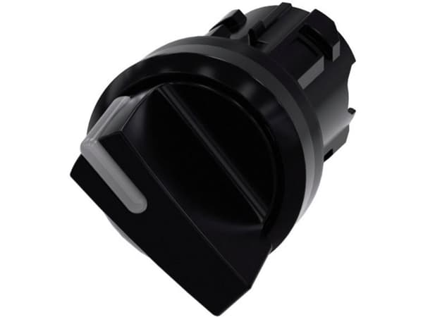 Siemens 3SU1002-2BF10-0AA0 Vridbar omkopplare Frontring plast, kan belysas Spännanordning Svart 1 x 90 ° 1 st