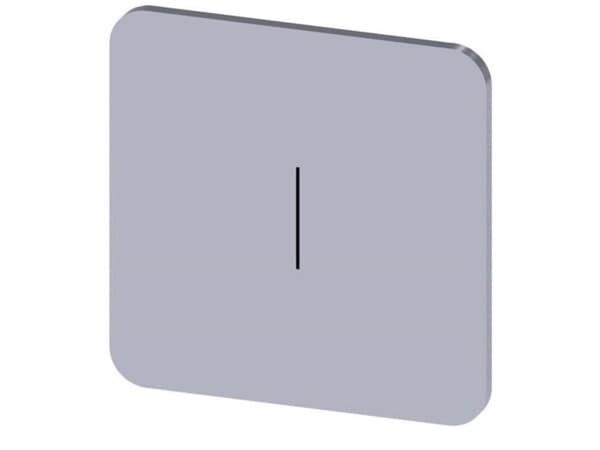 Siemens 3SU1900-0AF81-0QB0 Betegnelsesskilt Kvadratisk (B x H) 22 mm x 22 mm I Sølv, Sort 10 stk