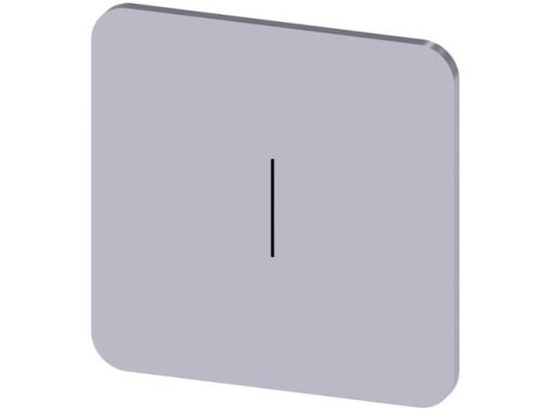 Siemens 3SU1900-0AF81-0QB0 Betegnelsesskilt Kvadratisk (B x H) 22 mm x 22 mm I Sølv, Sort 10 stk