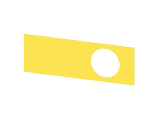 Siemens 3SU1900-0BE31-0AA0 Skylt (B x H) 112 mm x 38 mm Utan gul, svart 10 st