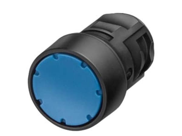 Siemens 3SB2000-0AG01 Tryckknapp Platt, frontring plastknapp Svart, vit 1 st