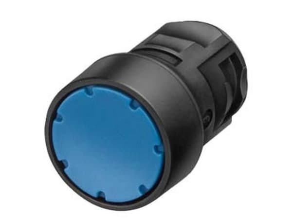 Siemens 3SB2000-0AG01 Tryckknapp Platt, frontring plastknapp Svart, vit 1 st