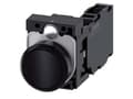Miniatyrbild 4 av 5: Siemens 3SU11000AB101FA0 3SU1100-0AB10-1FA0 Trykknap Frontring plastic, Rund Knap Sort 1 stk
