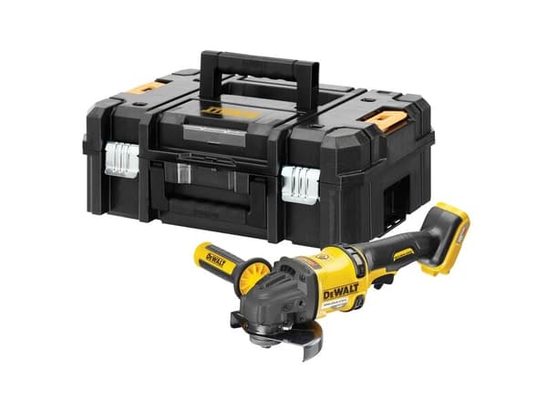 DeWALT DCG418NT-XJ, Nauhahiomakone, Musta, Keltainen, 9000 RPM, 12,5 cm, 1,5 m/s ², 6,1 m/s ² - SOLO