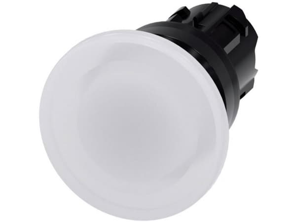 Siemens 3SU10011BD600AA0 3SU1001-1BD60-0AA0 Painike Eturengas muovipainike Musta, valkoinen 1 kpl
