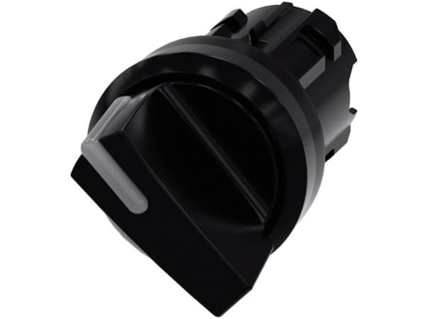 Siemens 3SU1002-2BC10-0AA0 Vridbar omkopplare Frontring plast, kan belysas Spännanordning Svart 1 x 45 ° 1 st
