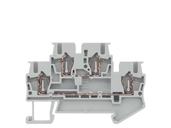 Siemens 8WH20250AF00 Dobbeltstokklemme Fjedertræk-tilslutnng Grå 50 stk