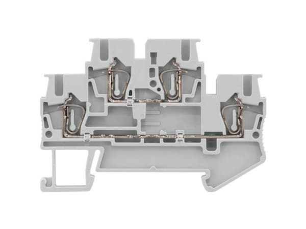 Siemens 8WH20250AF00 Dobbeltstokklemme Fjedertræk-tilslutnng Grå 50 stk