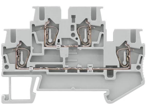 Siemens 8WH20250AF00 Dobbeltstokklemme Fjedertræk-tilslutnng Grå 50 stk