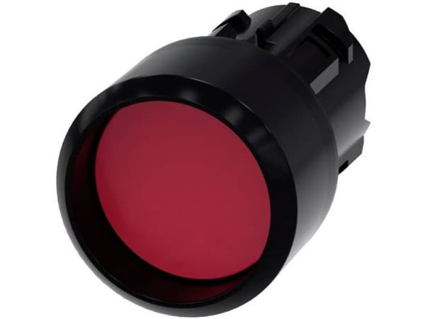 Siemens 3SU10000CB200AA0 3SU1000-0CB20-0AA0 Trykknap Frontring plastic, Rund Knap Sort, Rød 1 stk