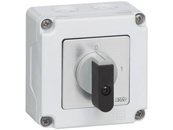 BACO NB02AGQ Kuorman katkaisukytkin 16 A 1 x 90° Harmaa, musta 1 kpl 1 kpl