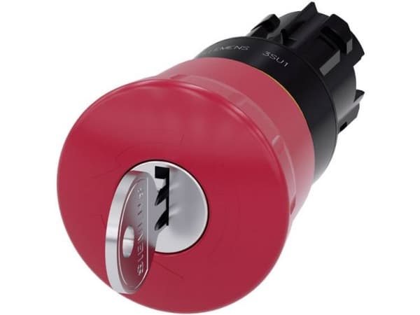 Siemens 3SU1000-1HF20-0AA0 Nødstopknap, Slagkontakt (paddehat-formet) 1 stk 1 stk