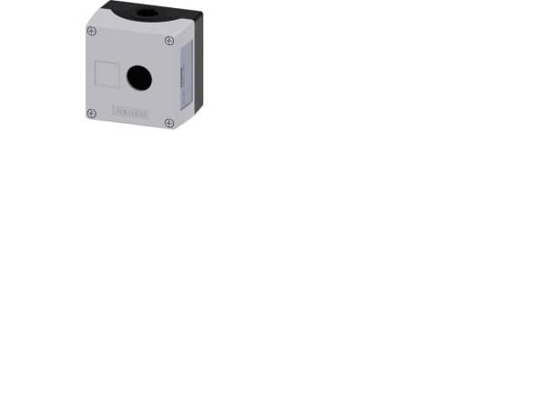 Siemens 3SU1851-0AA00-0AB1 Tyhjä kotelo 1 asennuspiste, Maahan kiinnitettäväksi (L x S x K) 89,4 x 85 x 64 mm Tyhjä Harmaa 1 kpl