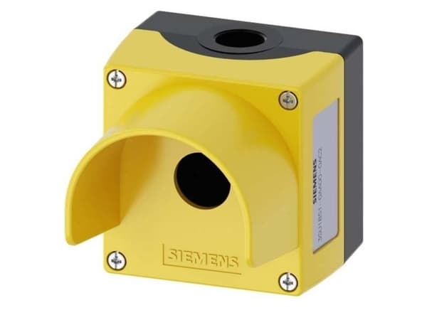Siemens 3SU1851-0AA00-0AC2 Tyhjä kotelo suojakauluksella, maahan kiinnitettäväksi (L x S x K) 89,4 x 85 x 112,5 mm 1 kpl 1 kpl