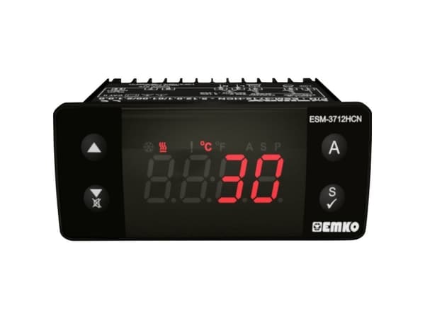 Emko ESM-3712-HCN.8.14.0.1/01.00/2.0.0.0.0 2-punktsreglering Temperaturregulator Pt1000 -50 till 400 °C Relä 16 A, Relä 5 A (L x B x H) 65 x 76 x 35