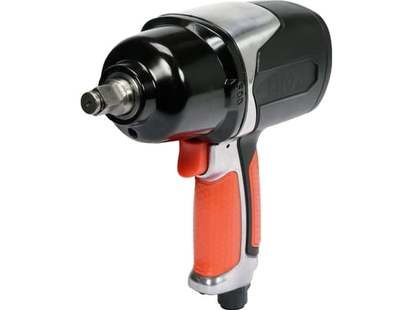 Yato YT-09524, Pneumatisk spärrnyckel, Svart, Orange, 1/2", 7000 RPM, 680 nm, 184 l/min