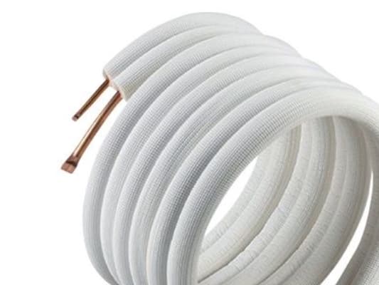 Basic isolerede kølerør - 0,8 mm - 1,0 mm, Uden flange og omløber,10 m, 3/8'' - 5/8''