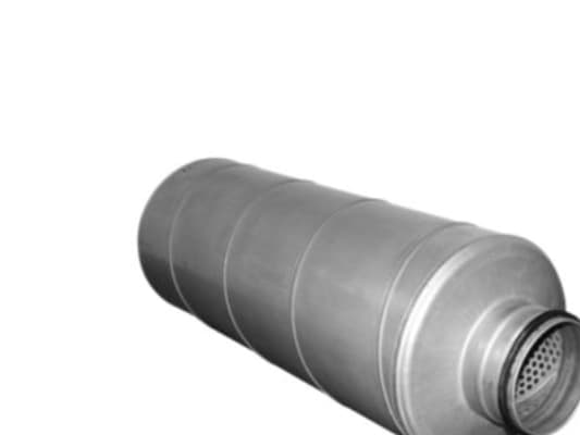 lyddæmp. Ø160 L=900 - LYC-50-160-900 nippel/nippel cirkulær galvaniseret