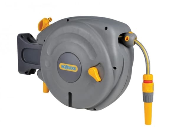 Hozelock 2485, Väggmonterad rulle, Automatisk, Funktionell, Grå, PVC, Väggmonterad