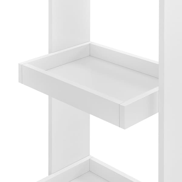 [en.casa] Vägghängt barbord Sölvesborg-120x45x106cm-med hylla-melaminbelagd spånskiva-vit