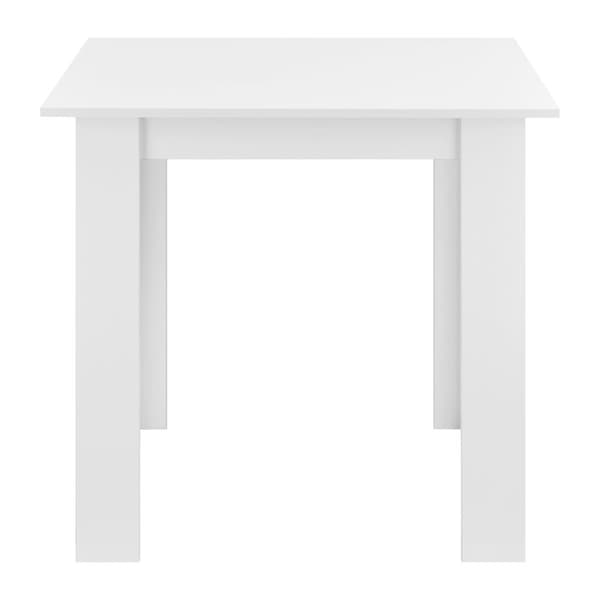[en.casa] Matbord Algermissen-plats för 4-80x80x76cm-melaminbelagd spånskiva-vit