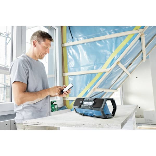 Byggarbetsradio Bosch Professional GPB 18V-2 SC DAB+ DAB+, FM Stänkvattenskyddad