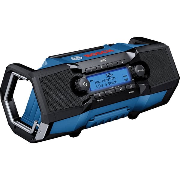 Byggarbetsradio Bosch Professional GPB 18V-2 SC DAB+ DAB+, FM Stänkvattenskyddad