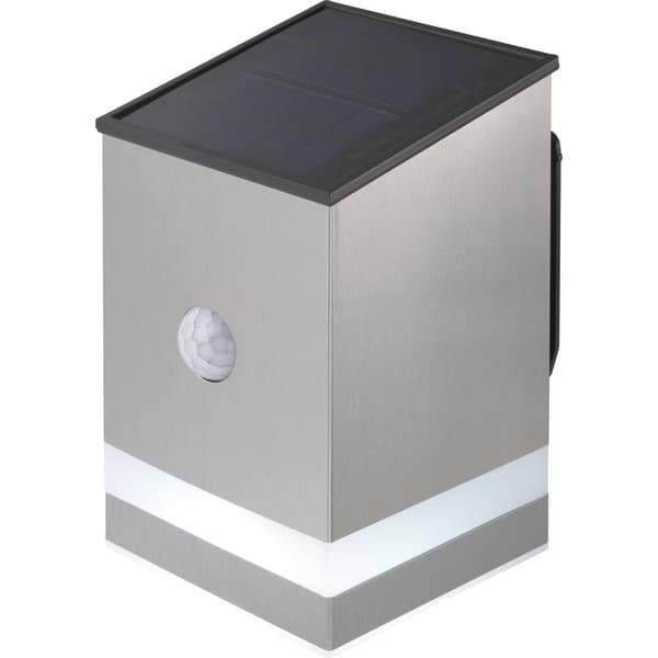 Sygonix SY-4677498 LED-utomhusväggbelysning med rörelsedetektor SMD LED LED fast installerad 1.5 W Rostfritt stål