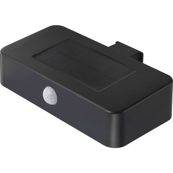 Sygonix SY-4677502 Solcells-utomhusväggbelysning med rörelsedetektor SMD LED 1 W Svart
