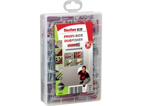 Fischer 538622 Profi-Box DUOPOWER Rawlplug-sortiment 1 Set