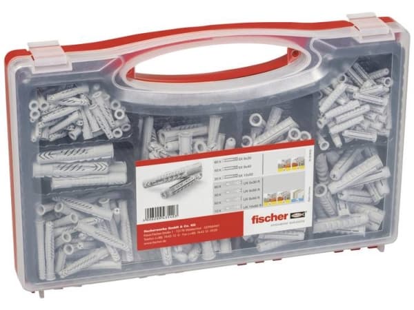 Fischer RED BOX Rawlplug-sortiment 043540 290 stk