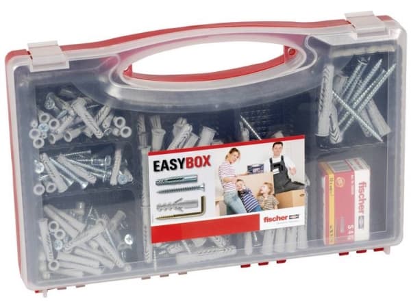 Fischer 533630 EASY Box - UX + Screw Rawlplug-sortiment 126 stk