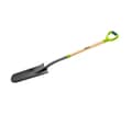 Miniatyrbilde 1 av 5: Verto 15G014, Spade, Plast, Stål, Tre, Sort, Grønn, Tre, Ergonomisk, D-formet, 1280 mm