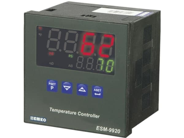 Emko ESM-9920.5.20.0.1/01.02/0.0.0.0 2-punkt, P, PI, PD, PID Temperaturregulator Pt100, J, K, R, S, T -200 til 1700 °C Relæ 5 A, SSR (L x B x H) 96 x