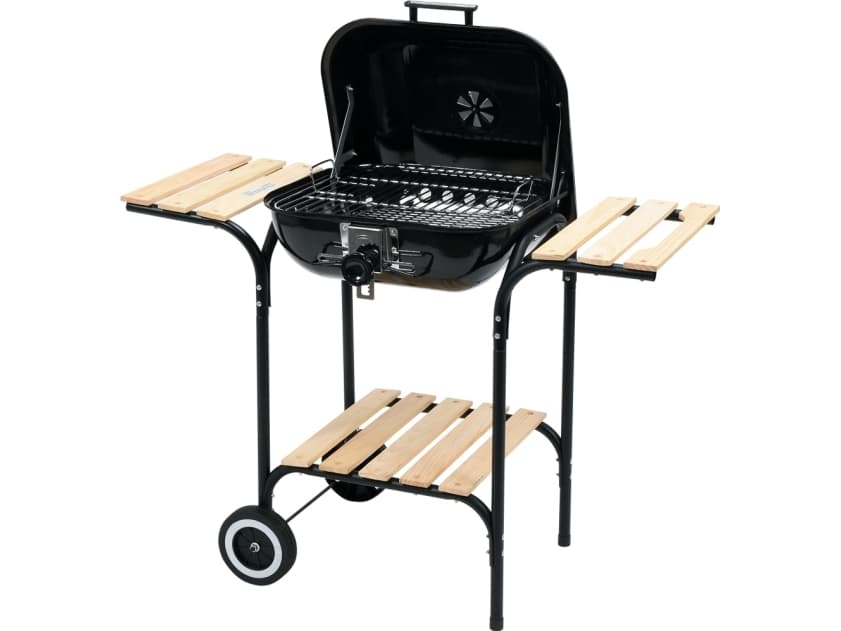 Toya LUND GRILL WITH COVER AND SHELVES 40x45cm