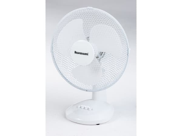 Ravanson WT-1030, Kotitaloustuuletin lavoilla, Harmaa, Valkoinen, Taulukko, Muovi, 35 cm, AC