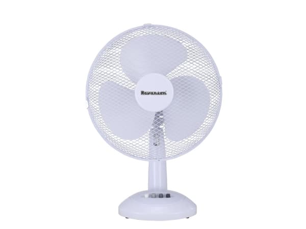Ravanson WT-1030, Kotitaloustuuletin lavoilla, Harmaa, Valkoinen, Taulukko, Muovi, 35 cm, AC
