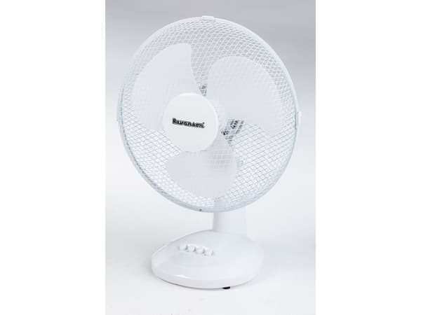 Ravanson WT-1040, Kotitaloustuuletin lavoilla, Harmaa, Valkoinen, Taulukko, Muovi, 43 cm, AC