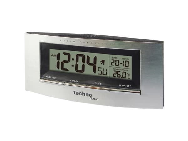 Technoline WS 6830, Silver, Inomhustermometer, Utomhustermometer, °C, Batteri, AAA Micro LR03, 172 mm