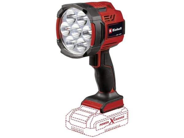 Einhell TE-CL 18/2500 LiAC-solo, LED, 7 lamppu(a), Musta, Punainen - SOLO