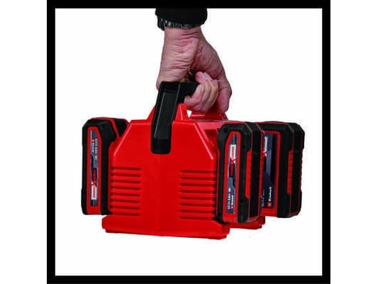 Einhell X-Quattrocharger, Batteriladdare, Einhell, Svart, Röd, AC, 18 V, 4 A