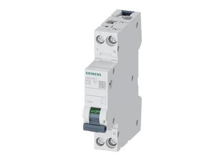 Katkaisija 230V 6kA 1+N-napainen 1TE C13 (5SL6013-7)